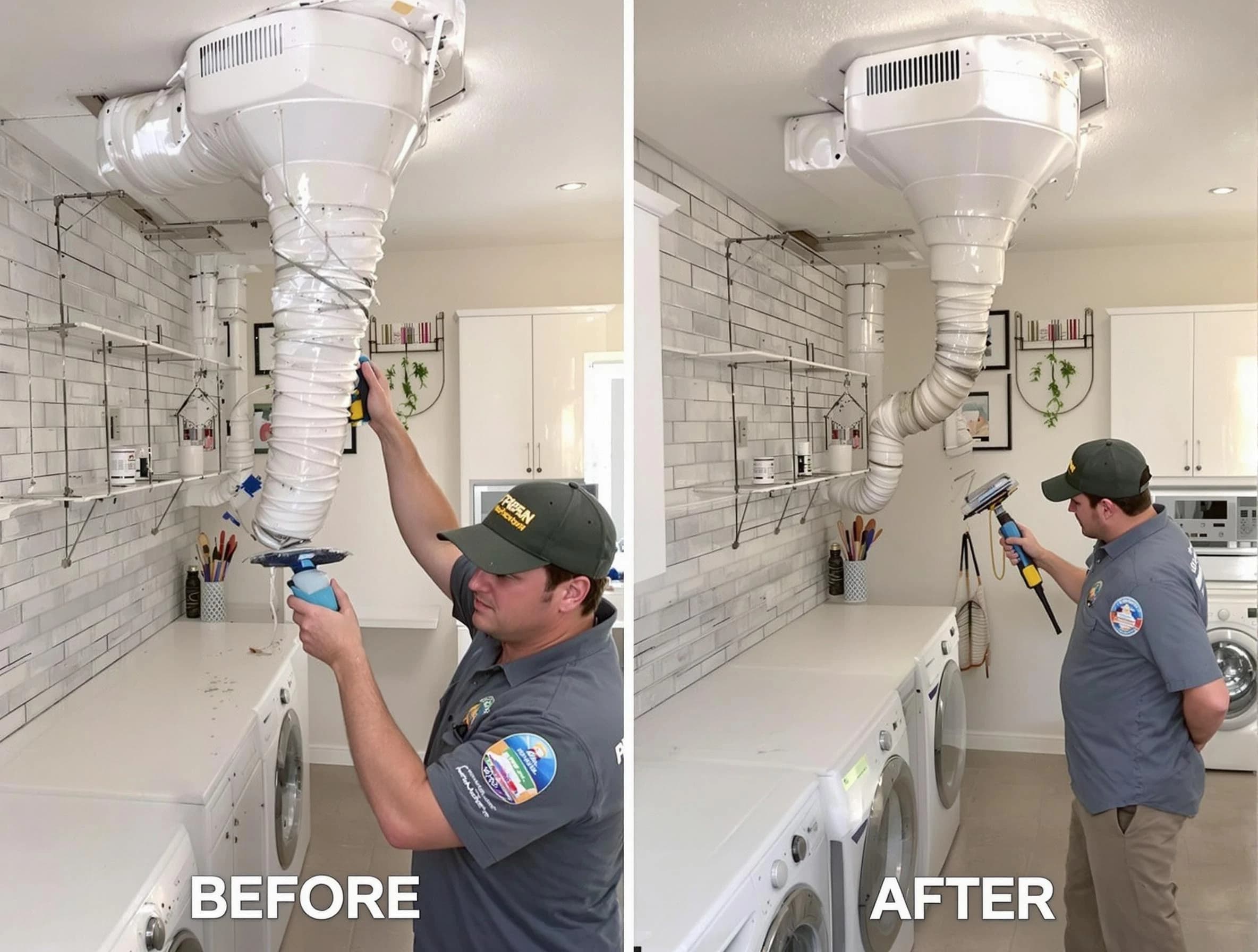 Professional dryer exhaust vent cleaning by Buford Dryer Vent Cleaning in Buford